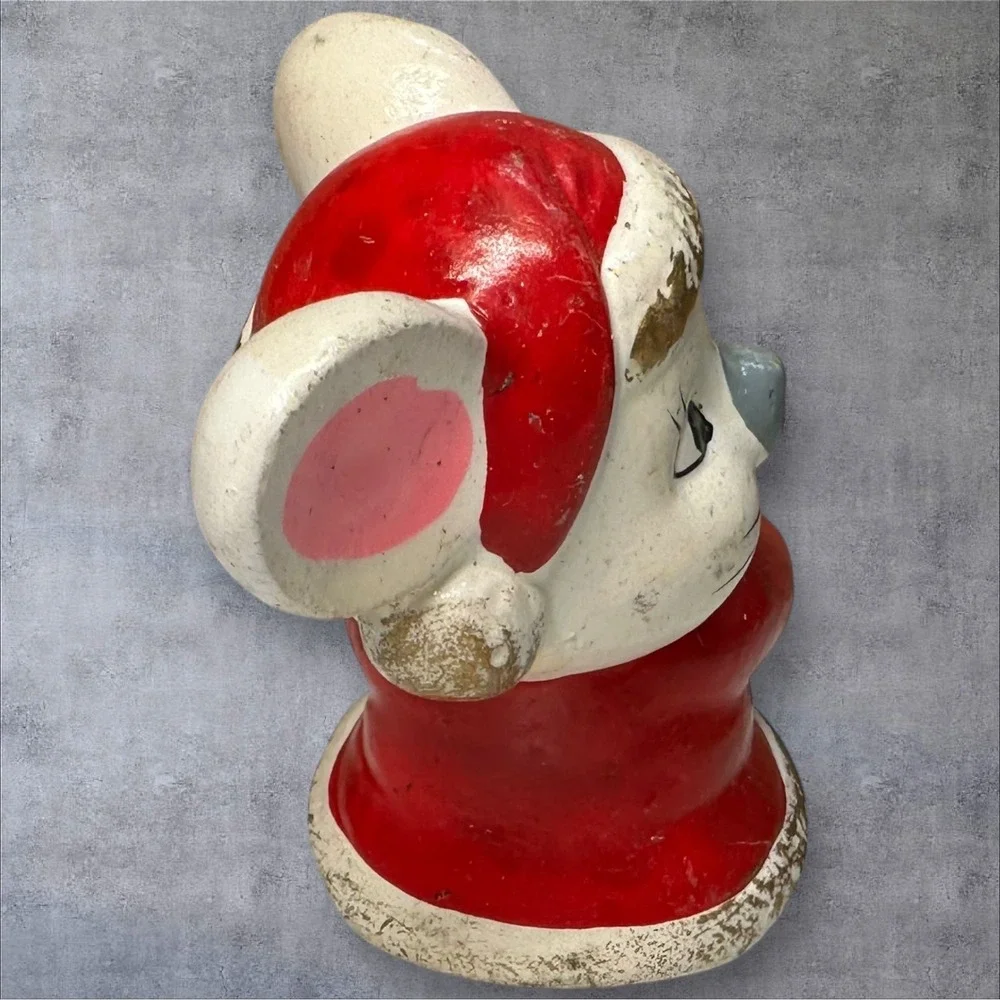 Vintage Handcrafted‎ for RB Christmas Mouse Candle Hugger Taiwan
